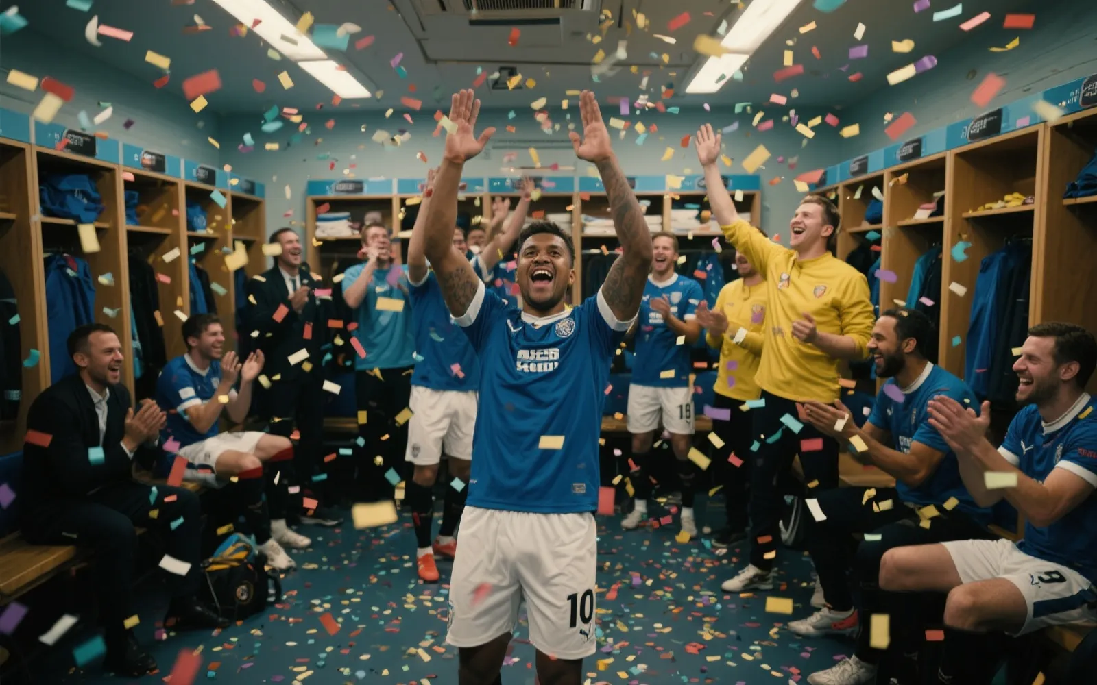 Locker Room Celebration