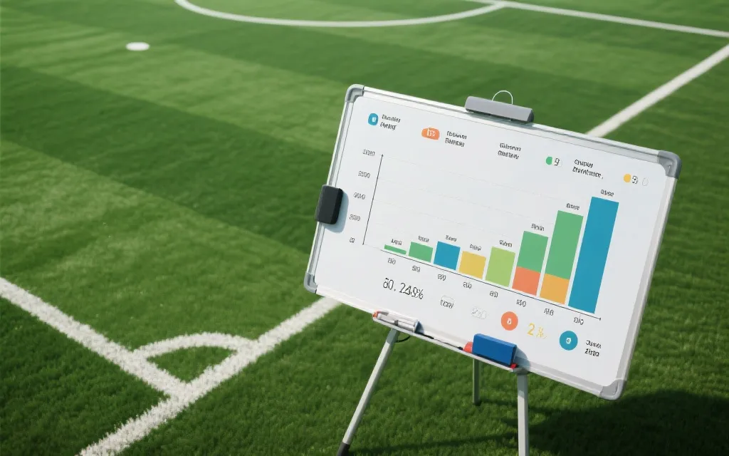 球场战术板与数据图表结合，展示攻防效率与比分预测